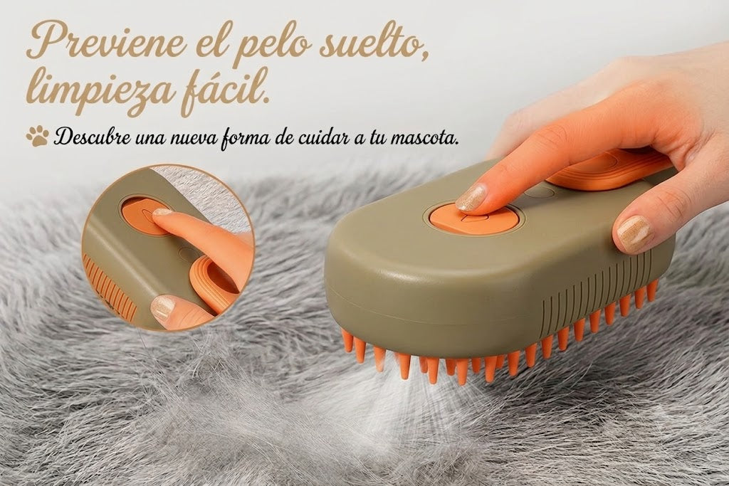 Cepillo Pulverizador para Mascotas
